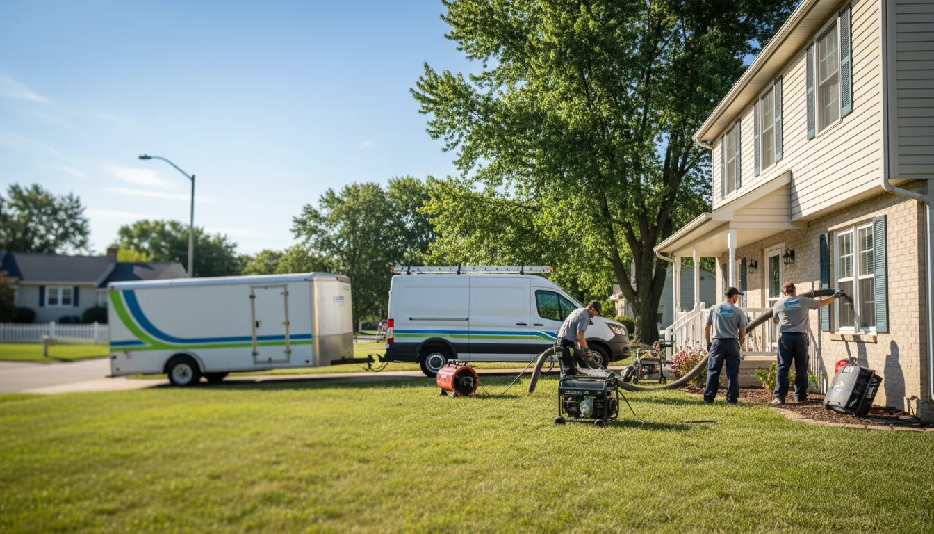 Flooded Basement Restoration And Cleanup With Repair in Hague, ND near me